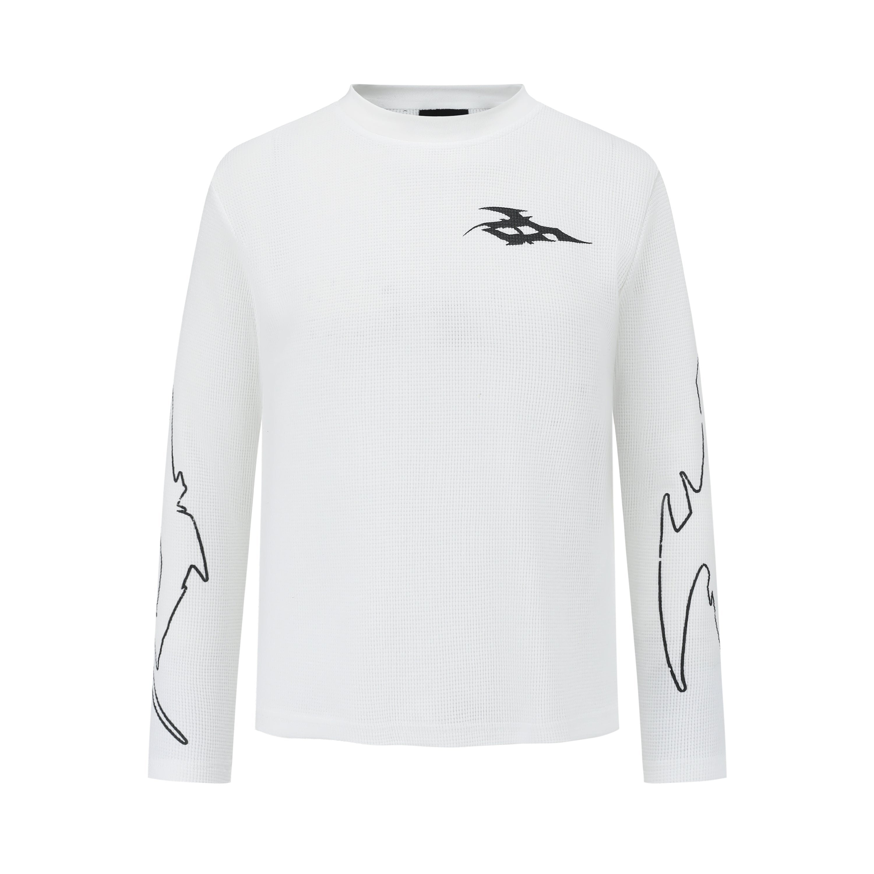 8HZ Waffle Knit Long Sleeve T-Shirt