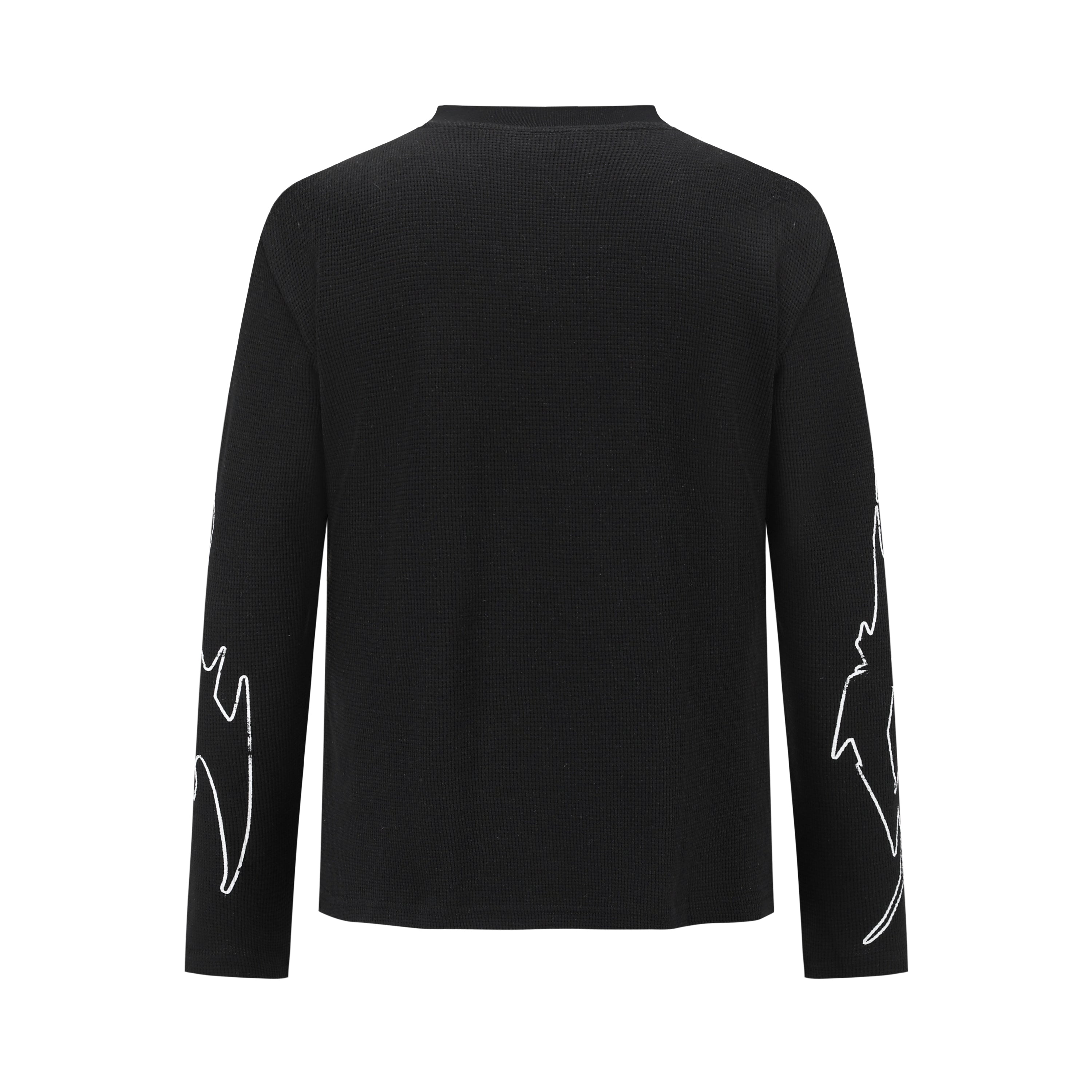 8HZ Waffle Knit Long Sleeve T-Shirt
